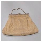 Vintage Beaded Evening Purse - Made in France - Mirror and Coin Purse