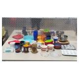 Mixed Kitchen Lot - Vikings Mug, Assorted Mugs, Bowls, Baking Pans, Tray and More