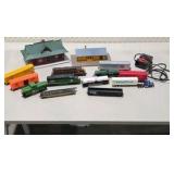 Model Train Lot - Engines, Freight Cars, Buildings, and Transformer