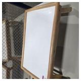 Set of 2 Wooden Folding Lap Desks Breakfast Trays White Tops Adjustable Tilt Bed Table Set