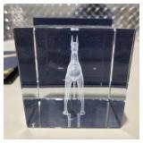 Vintage Great Dane Collectibles Lot Lucite Etched Dog Plaque in Case, Pin, Bow Tie, Photo Book