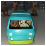 Vintage Style Scooby Doo Lot Mystery Machine, Scooby, Scrappy Wind-Up Toy, Car Figures 8pcs