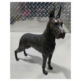 Great Dane Collector Lot - Large Standing Great Dane Statue, Small Standing Great Dane Figurine, Reclining Dog Figure, Wall Hook Decor