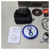 Large CD Lot with Portable CD Player, Headphones, Case, Bob Marley CD  & Many More
