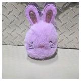 Easter Bunny Decor Lot - Plush Bunny Bag and 2 Figurines