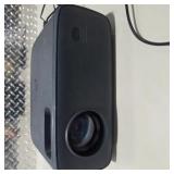 Portable Video Projector w Power Adapter Dual HDMI Micro SD AV Audio Out Tested Working