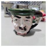 Vintage Porcelain Pottery Decor Lot w Japan Bell, Vase, Mugs, Elf, Christmas