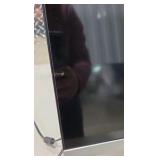 HP 25es 25" Computer Monitor Tested Working On-Screen 2x HDMI VGA Silver Stand