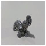 6 Pc Silver Tone Mini Animal Figurine Lot Squirrel, Turtle, Dog, Elephant, Bear, Mouse