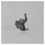Vintage Style Silver Tone Mini Animal Figurines Lot 6 - Bear, Cat, Elephant, Deer, Horse, Bunny Rabbit