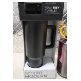 Simple Modern 40oz Trek Black Tumbler and Nalgene Bottle