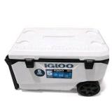 Igloo MaxCold Latitude 90 Roller Cooler 90 Qt 85L Wheeled Ice Chest 5 Day Made USA