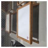 Set of 2 Wooden Folding Lap Desks Breakfast Trays White Tops Adjustable Tilt Bed Table Set