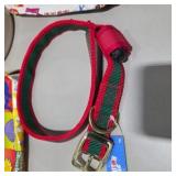 Dog Supply Lot First Aid Kit, Stainless Bowls, Ceramic Dog Treat Canister, Collar, Bags