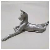 Signed L.M. Peterson Dog Sculpture Lot 3 Pc Numbered Art Figures Great Dane