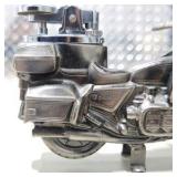 Honda Gold Wing Touring Motorcycle Table Lighter Silver Tone Collectible
