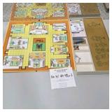 Vintage Board Game Lot - Clue, Monopoly, Pass-Out, Touring, & Movies Trivia