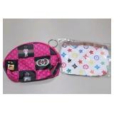 Mixed Purse and Wallet Lot - Crossbody Bag, Coin Pouches and Keychain