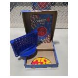 Board Game Lot - Apples to Apples, Booby Trap, Words of Wiz-Dumb and Mini Connect 4