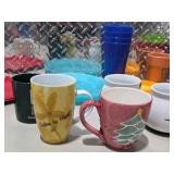 Mixed Kitchen Lot - Vikings Mug, Assorted Mugs, Bowls, Baking Pans, Tray and More