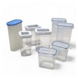 Plastic Food Storage Container Lot with Lids