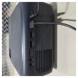 Portable Video Projector w Power Adapter Dual HDMI Micro SD AV Audio Out Tested Working