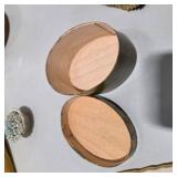 Vintage Dresser Vanity Accessories Lot Crystal Bottle, Beaded Bag, Carved Wood Boxes & More Decor