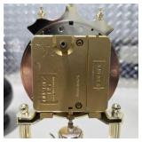 Lot Vintage Style Decor - Seth Thomas Candid Clock, Oil Lamp, DEMDACO Giving Heart