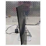 HP 25es 25" Computer Monitor Tested Working On-Screen 2x HDMI VGA Silver Stand