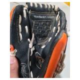 Rawlings Youth Baseball Glove - Black & Orange - 10.5 Inch