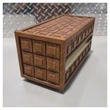 Vintage Telephone in Woodgrain Storage Case