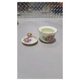 Mixed Floral China Lot - Cups, Saucers, Plates and Small Covered Dish