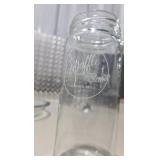 Glass Kitchenware Lot - Baking Dishes, Storage Container and Glass Tumblers