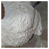 Large Cast Stone Rooster Statue Garden Decor Farmhouse Outdoor Chicken Sculpture small damage