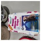 Dog Supply Lot First Aid Kit, Stainless Bowls, Ceramic Dog Treat Canister, Collar, Bags