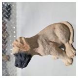 3 Dog Figurines Sandicast Boston Terrier Living Stone Great Dane Pup Collie Sheltie