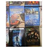 Lot of 18 DVD & Blu-ray Movies Cars Star Wars John Wayne League