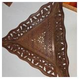 Hand Carved Wood Decor Lot Folding Corner Shelf Wicker Basket Prayer Plaque Home Blessing Sign