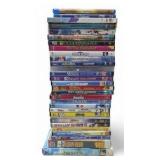 Kids Movie Lot - DVDs and 2 VHS Tapes - Shrek, Frozen, Annie, Scooby-Doo and More