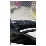 Great Dane Collector Lot - Large Standing Great Dane Statue, Small Standing Great Dane Figurine, Reclining Dog Figure, Wall Hook Decor