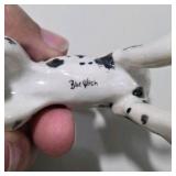 Great Dane Figurine Lot -  Harlequin Great Dane Living Stone 1987 Adult Figure + Mini Blue Witch Dog Figure