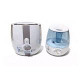 Lot of 2 Humidifiers HoMedics Total Comfort & Vicks Cool Mist Tabletop Units tested and working