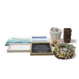 Mixed Home Decor Lot - Signs, Wall Plaques, Wooden Organizer and Easter Egg Wreath