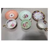 Vintage Bone China Teacup & Saucer Lot Shelley Aynsley Paragon Royal Chelsea England