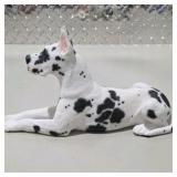 Great Dane Figurine Lot -  Harlequin Great Dane Living Stone 1987 Adult Figure + Mini Blue Witch Dog Figure