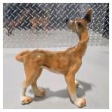 Great Dane Dog Decor Lot Ceramic Dog Figurines, Brass Hanging Mobile, Doberman Style Candle