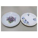 Mixed Floral China Lot - Cups, Saucers, Plates and Small Covered Dish