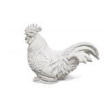 Large Cast Stone Rooster Statue Garden Decor Farmhouse Outdoor Chicken Sculpture small damage