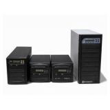 Lot of 4 CD DVD Duplicator Towers Microboards DVD PRM PRO-716 ACARD LG Multi Drive Copiers Untested