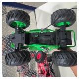 Lot of 3 RC Off Road Toy Vehicles Rock Force Buggy Monster Truck Sound Car w Remote Untested